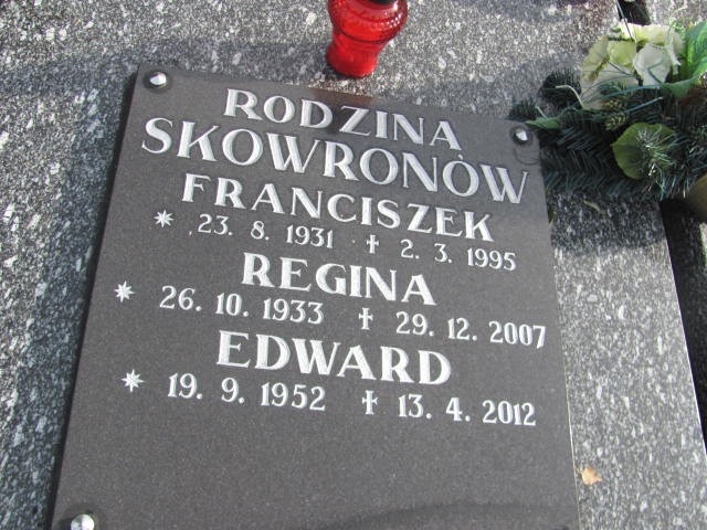 Regina SKOWRON 1933 Bielsko-Biała - Grobonet - Wyszukiwarka osób pochowanych