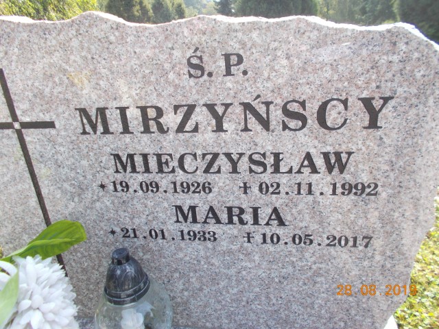 Mieczysław MIRZYŃSKI 1926 Bielsko-Biała - Grobonet - Wyszukiwarka osób pochowanych