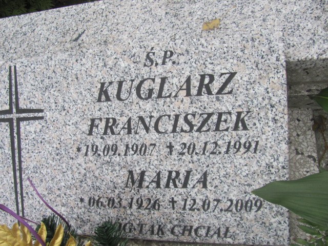 Franciszek KUGLARZ 1907 Bielsko-Biała - Grobonet - Wyszukiwarka osób pochowanych