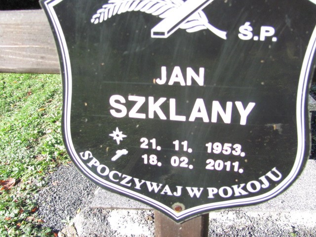 Jan SZKLANY 1953 Bielsko-Biała - Grobonet - Wyszukiwarka osób pochowanych