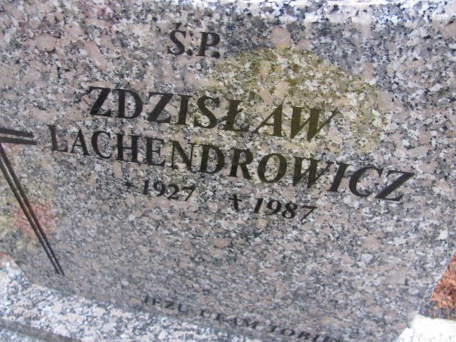 Zdzisław LACHENDROWICZ 1927 Bielsko-Biała - Grobonet - Wyszukiwarka osób pochowanych