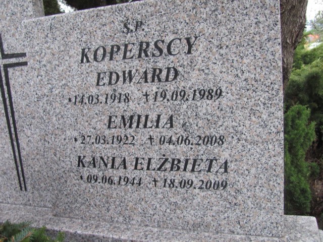 Emilia KOPERSKA 1922 Bielsko-Biała - Grobonet - Wyszukiwarka osób pochowanych