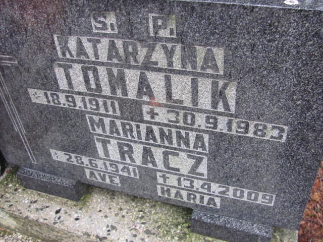 Marianna TRACZ 1941 Bielsko-Biała - Grobonet - Wyszukiwarka osób pochowanych