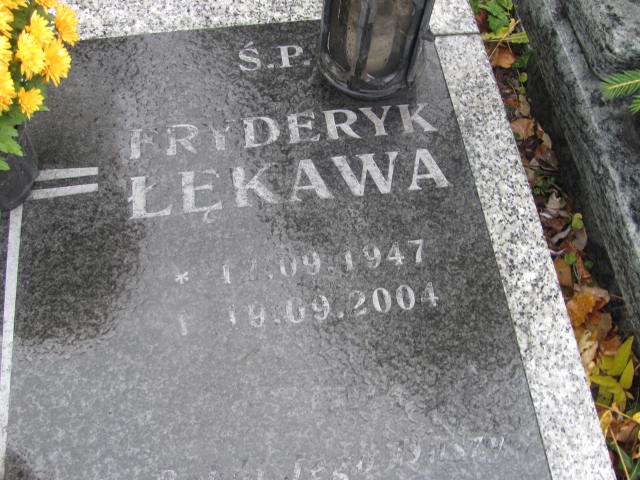 Fryderyk ŁĘKAWA 1947 Bielsko-Biała - Grobonet - Wyszukiwarka osób pochowanych