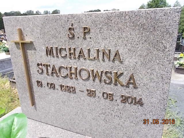 Michalina STACHOWSKA 1922 Bielsko-Biała - Grobonet - Wyszukiwarka osób pochowanych