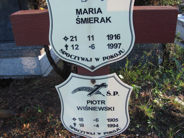 Maria ŚMIERAK 1916 Bielsko-Biała - Grobonet - Wyszukiwarka osób pochowanych