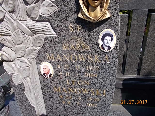 Maria MANOWSKA 1932 Bielsko-Biała - Grobonet - Wyszukiwarka osób pochowanych