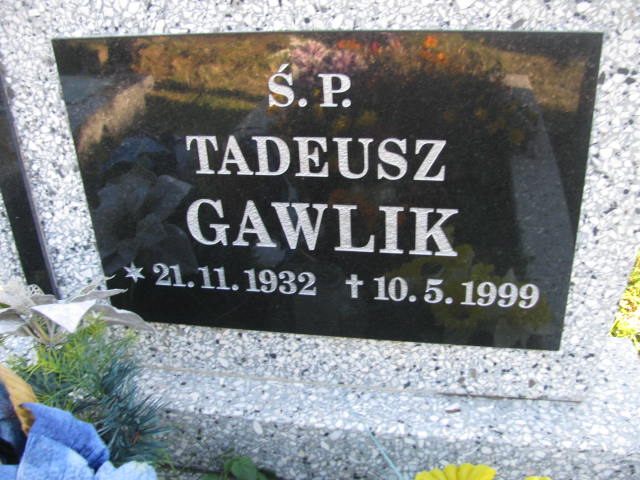 Tadeusz GAWLIK 1932 Bielsko-Biała - Grobonet - Wyszukiwarka osób pochowanych