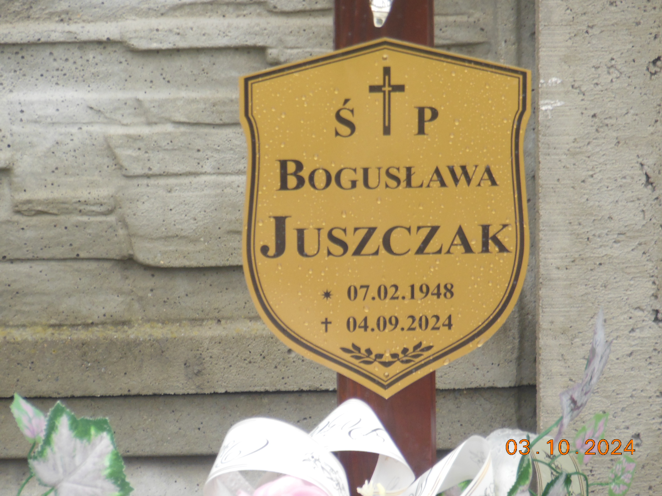 Bogusława JUSZCZAK 1948 Bielsko-Biała - Grobonet - Wyszukiwarka osób pochowanych